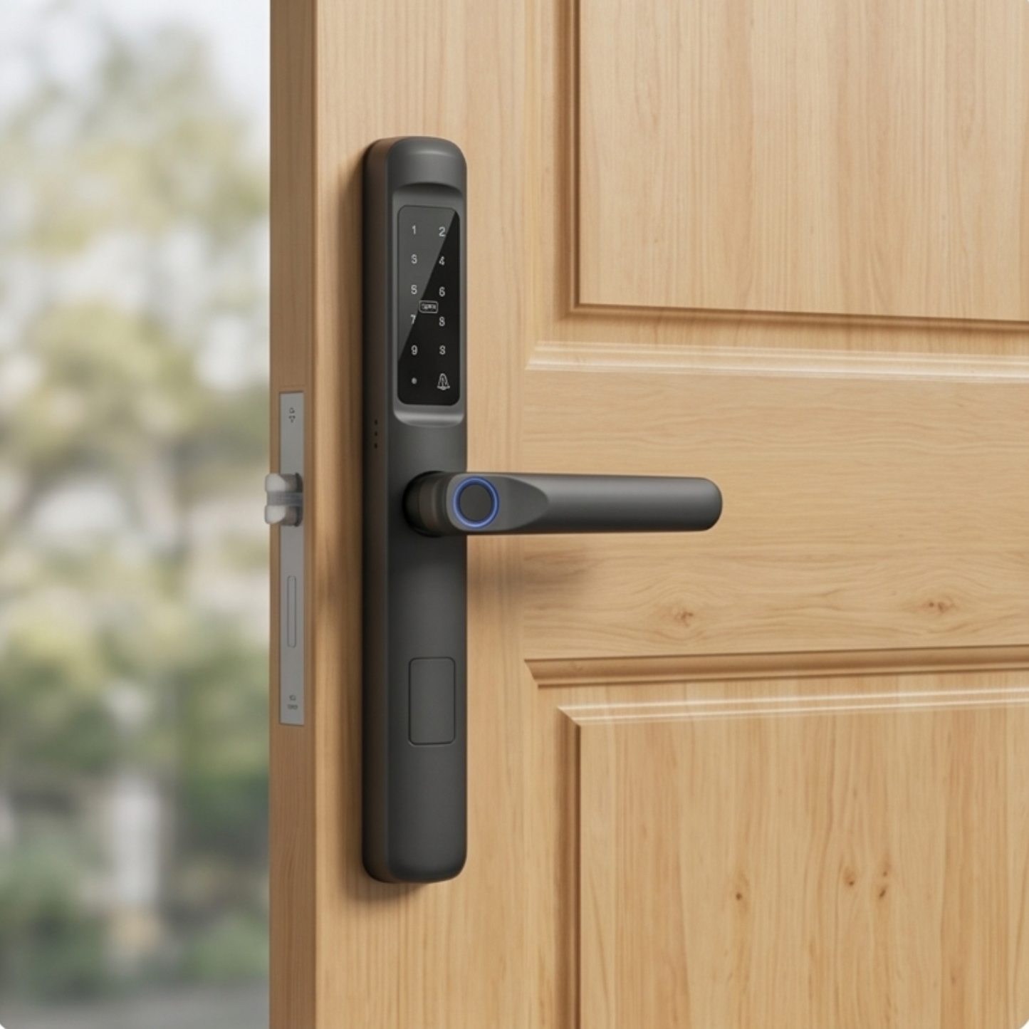 Ultimate 4-in-1 Smart Door Lock with Fingerprint & Tuya App Control