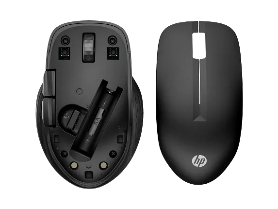 HP 430 Multi-Device Wireless Mouse - Up to 4000 dpi / 5 Buttons (4 Programmable) / Jet Black Color