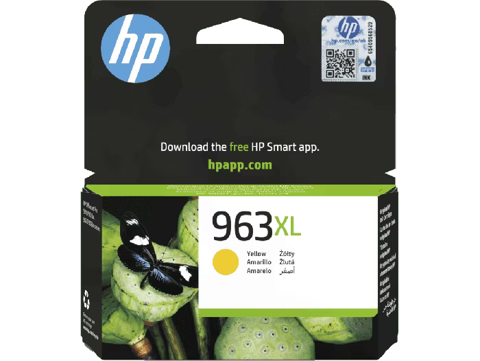 HP 963XL High Yield Yellow Original Ink Cartridge - 1600 Pages / Yellow Color / Ink Cartridge