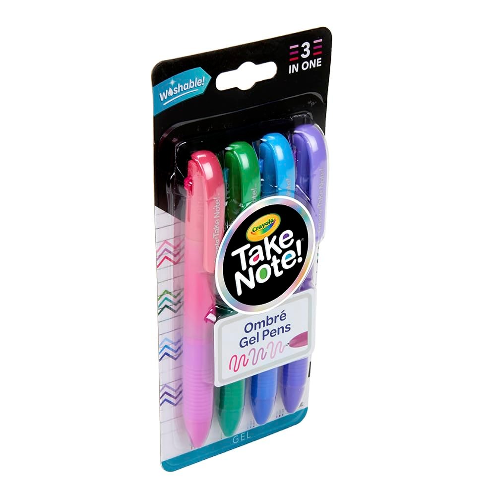 4CT. CRAYOLA WASHABLE GEL PEN SET