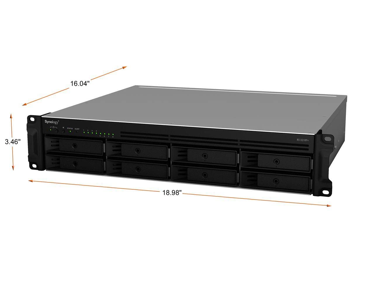 Synology RackStation RS1221RP+ - SATA / 8-Bays / USB / LAN / eSATA / Rack (2U)