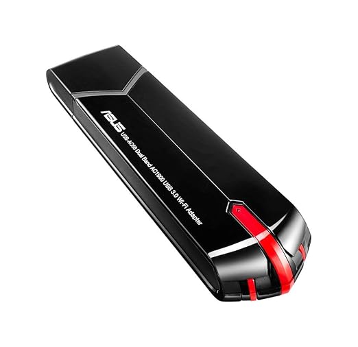 ASUS (USB-AC68) Dual Band AC1900 USB Wi-Fi Adapter - 5GHz (1300 Mbps) / USB 3.0