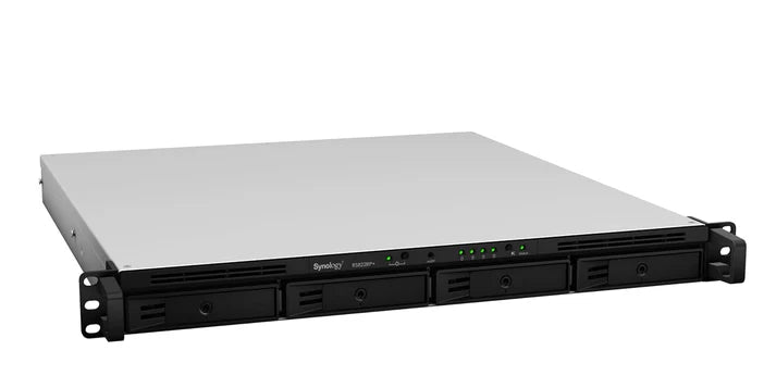 Synology RackStation RS822+ - SATA / 4-Bays / eSATA / USB / LAN / Rack (1U) (مع مجموعة قضبان التثبيت)