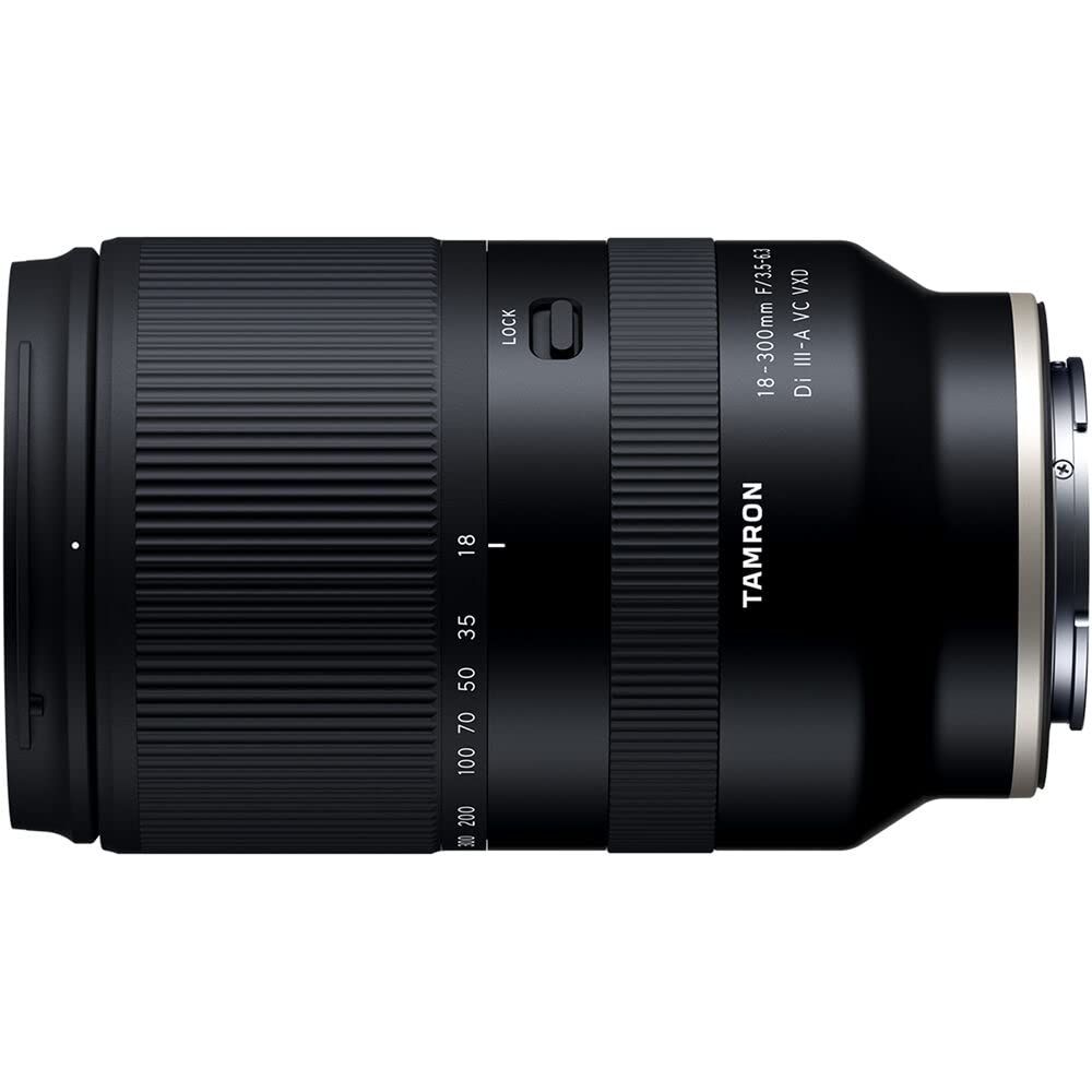 عدسة تامورن B061S Vxd لكاميرات سوني E (APS-C) مع غطاء - 18-300 مم F/3.5-6.3 / Di III-A VC - أسود