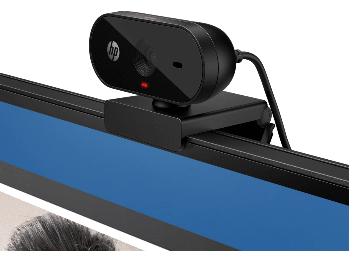 HP 320 FHD Webcam - 5MP / Single Microphone / Wired USB-A Connectivity / Black Color