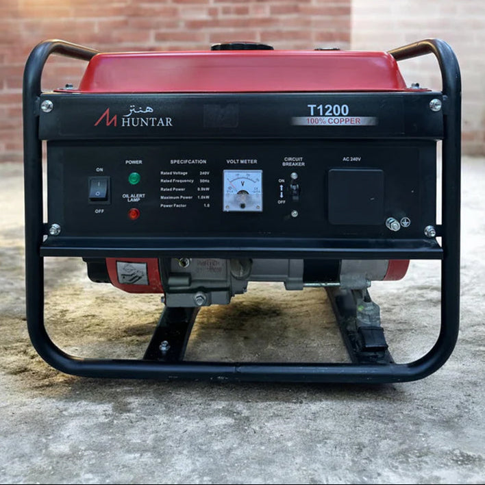 Huntar Generator 1500 – 0.9kW Portable Petrol Generator for Home Backup, Camping & Outdoor Power