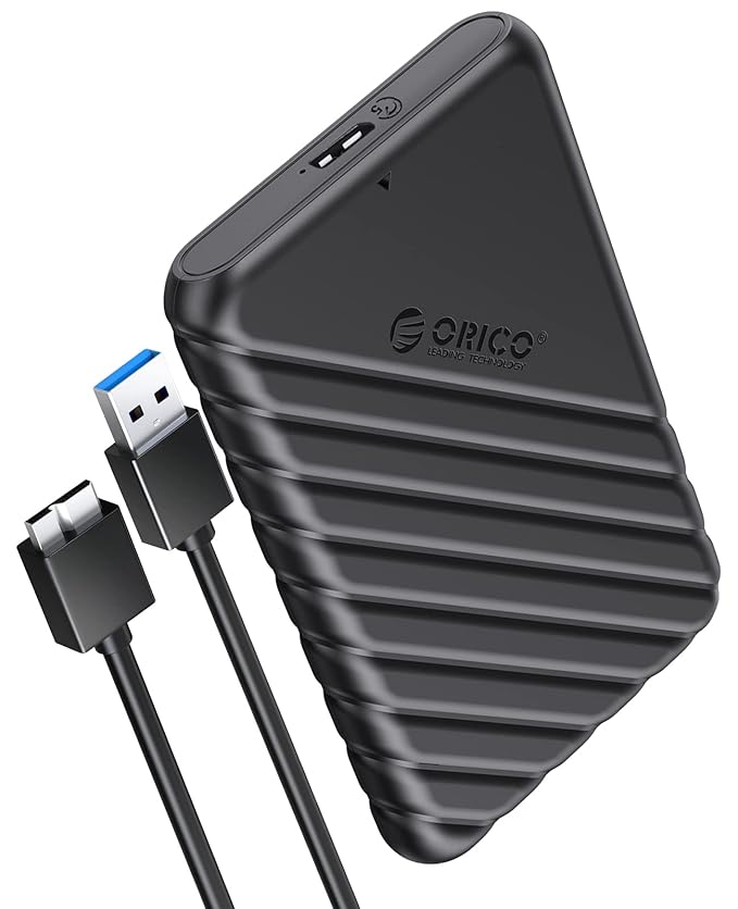 ORICO 2.5-inch Triple Protection Hard Drive Enclosure - Black