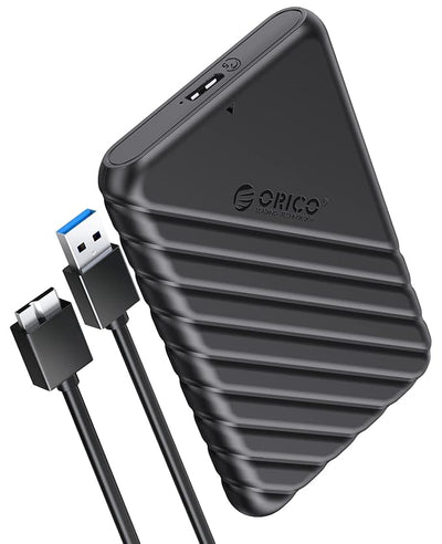ORICO 2.5-inch Triple Protection Hard Drive Enclosure - Black