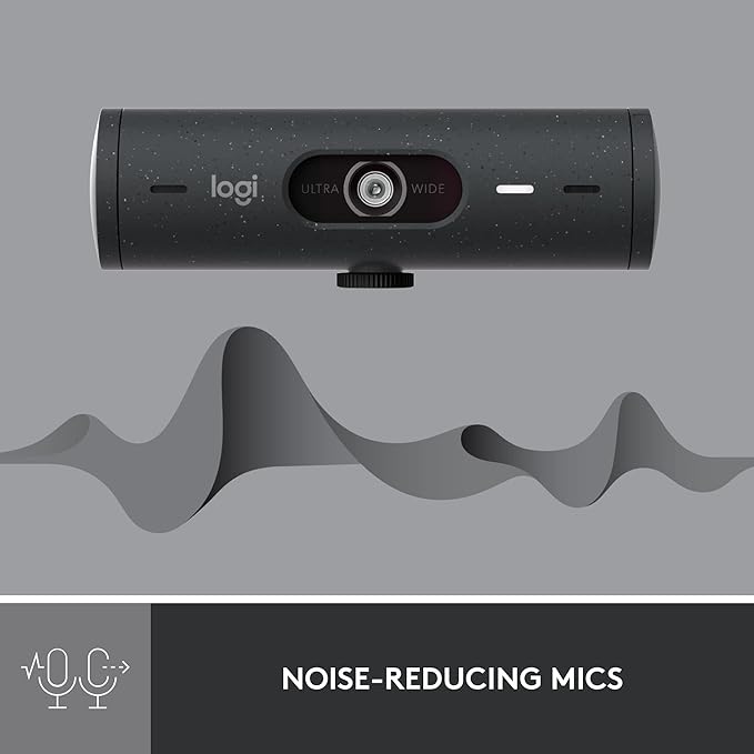 كاميرا ويب Logitech Brio 500 HD - 60 إطارًا في الثانية / USB-C / سلكية