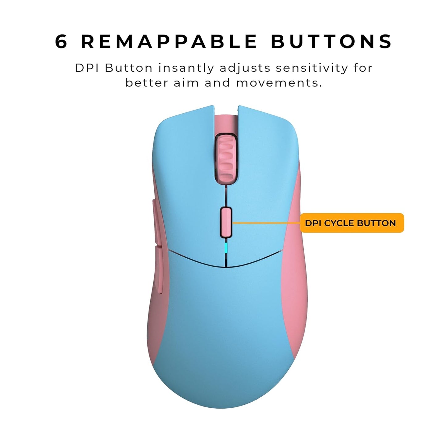 Glorious Model D Wireless PRO Mouse - Skyline Blue/Pink - Forge