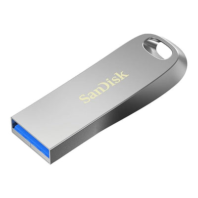 SanDisk Ultra Luxe Flash Drive - 128GB / Up to 400 MB/s / USB 3.2 Gen 1 / Silver