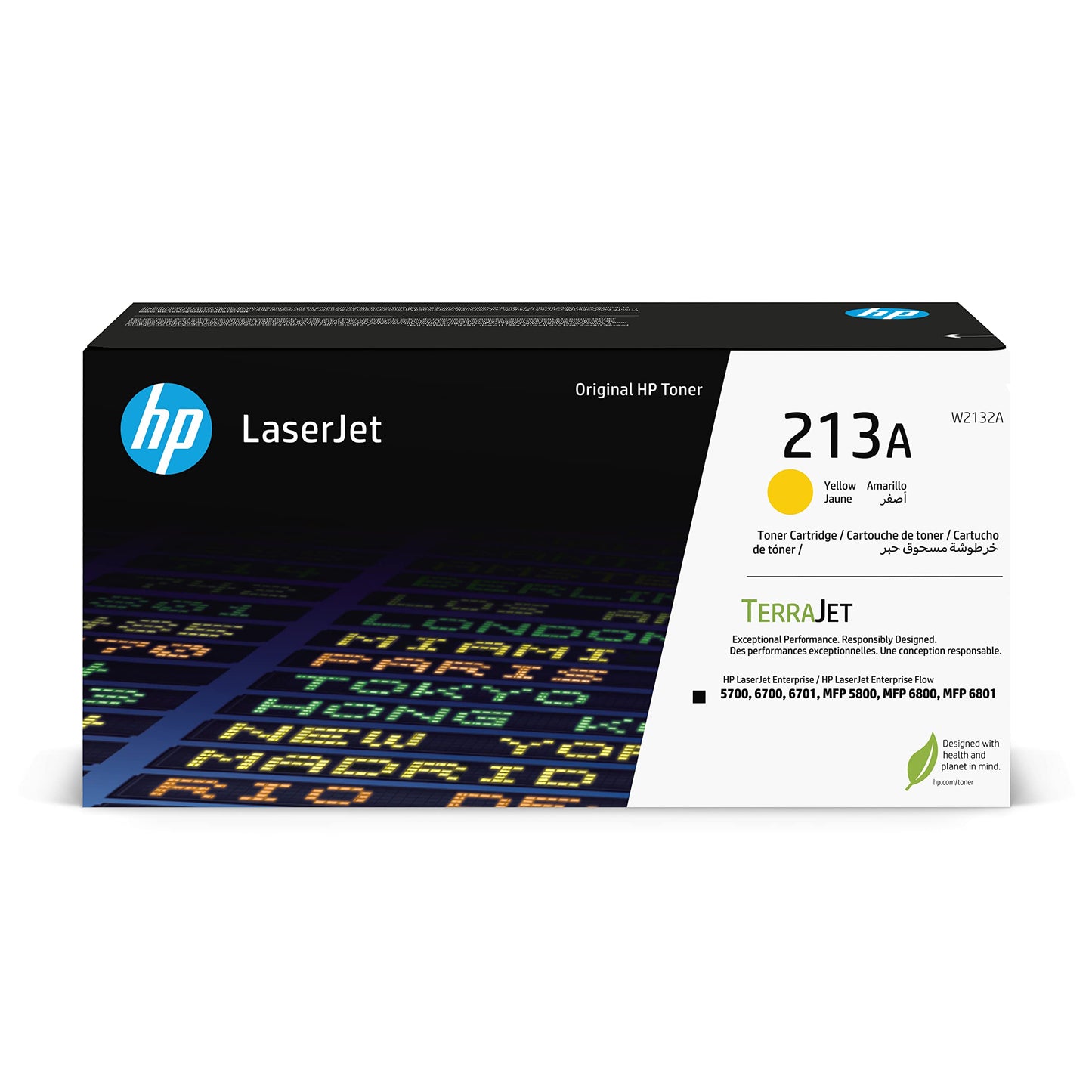 HP 213A Yellow Original LaserJet Toner Cartridge - 3000 Pages / Yellow Color / Toner Cartridge
