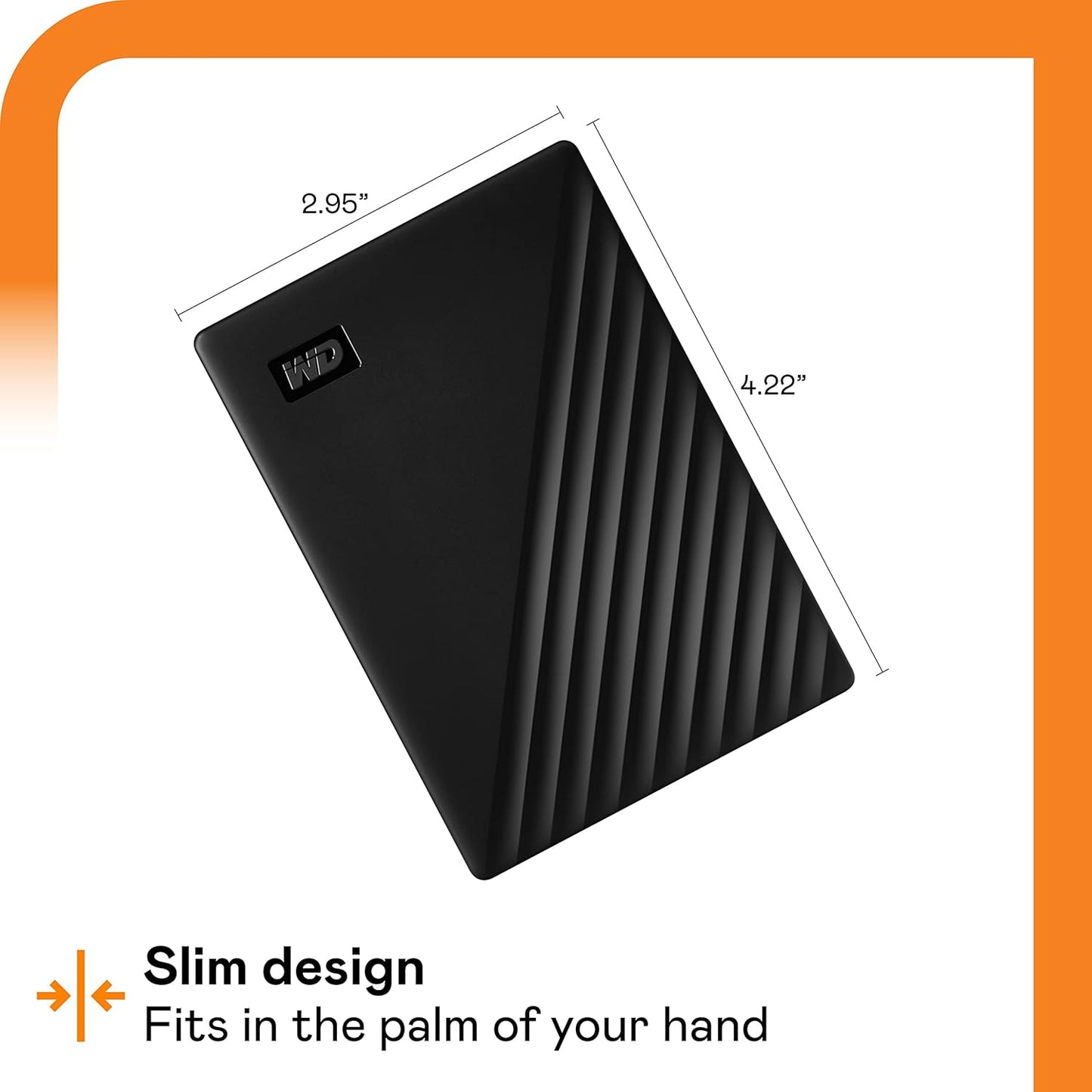 WD My Passport - 4TB / Up to 5Gbps / USB 3.2 Gen 1 / Black / External Hard Drive