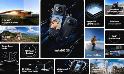 Insta360 X3 360° Camera