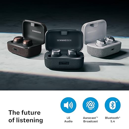 SENNHEISER Momentum 4 True Wireless Earbuds - Bluetooth / White/Silver