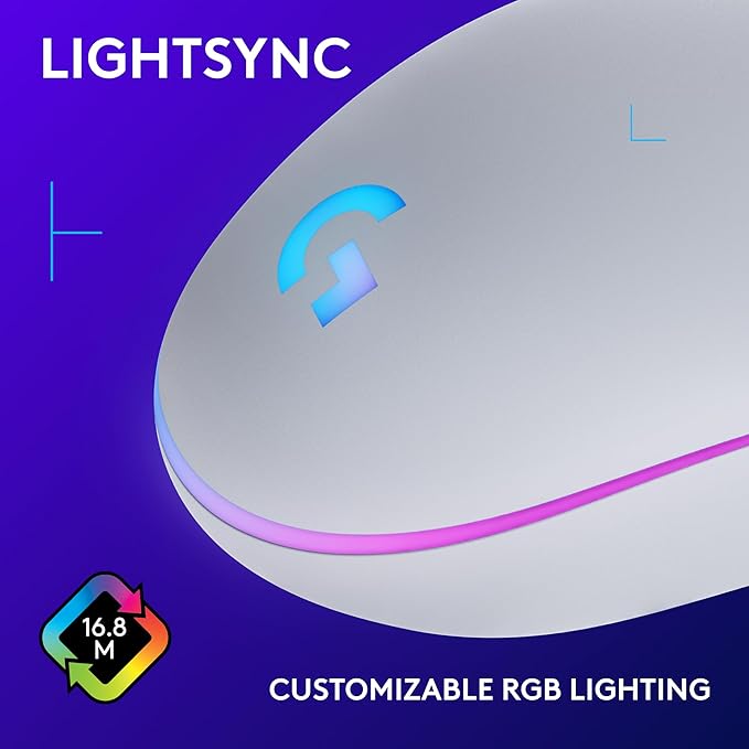 Logitech G203 LIGHTSYNC Gaming Mouse - White