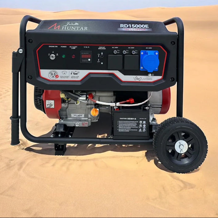 Huntar 9000E 6kW Portable Petrol Generator – Heavy Duty Backup Power Generator