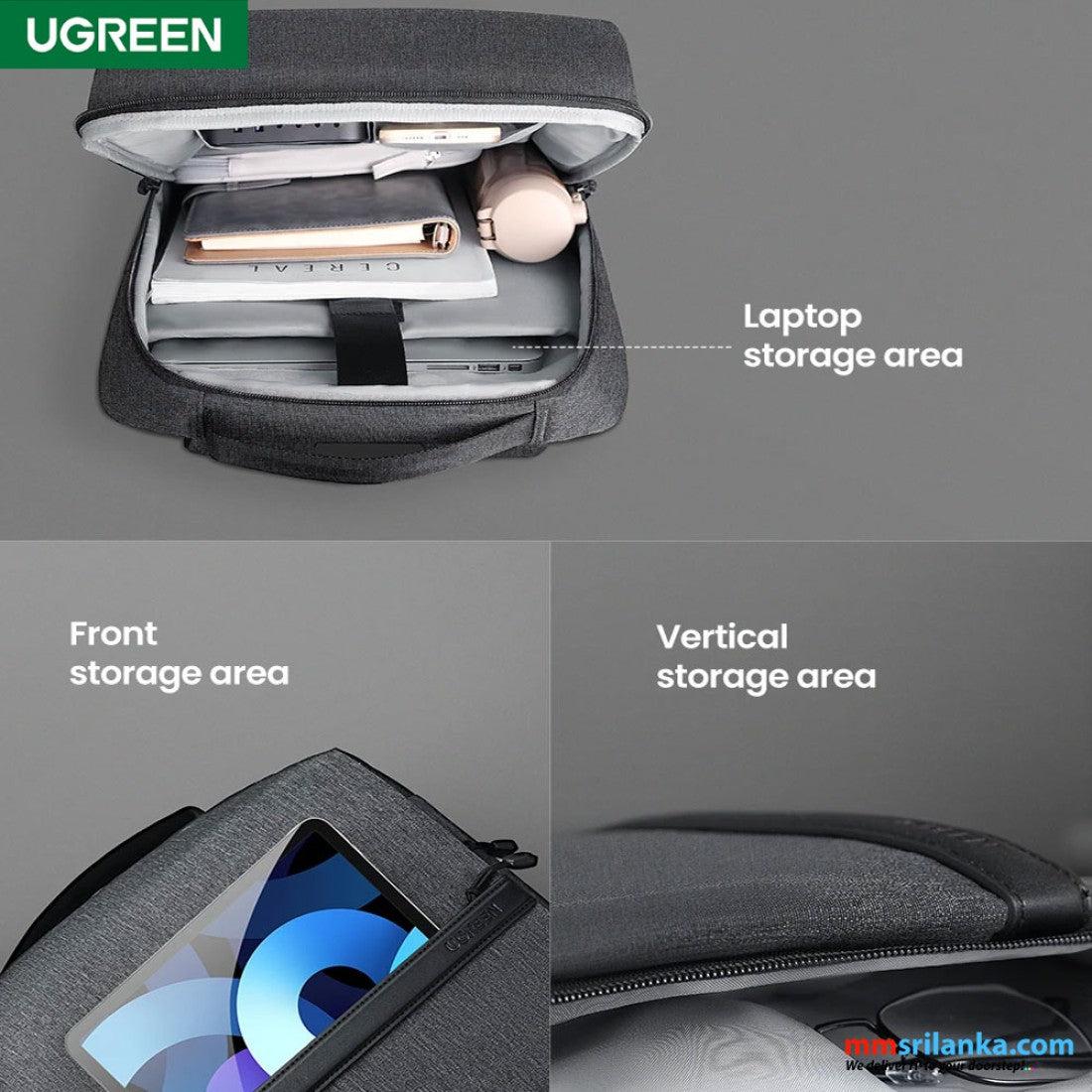 UGREEN Laptop Backpack B02 (Up to 15.6'') - Dark Grey