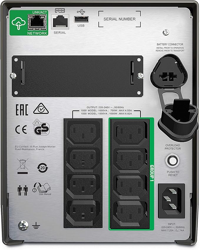 APC Smart-UPS 1500VA - 1K Watts / 1.5KVA / Line Interactive / Tower