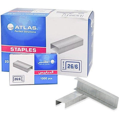 Atlas Staples 26/6 - 20 Boxes