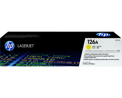 HP 126A Yellow Color - 1K Pages / Yellow Color / Toner Cartridge