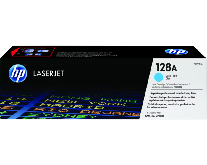 HP 128A Cyan Color - 1300 Pages / Cyan Color / Toner Cartridge