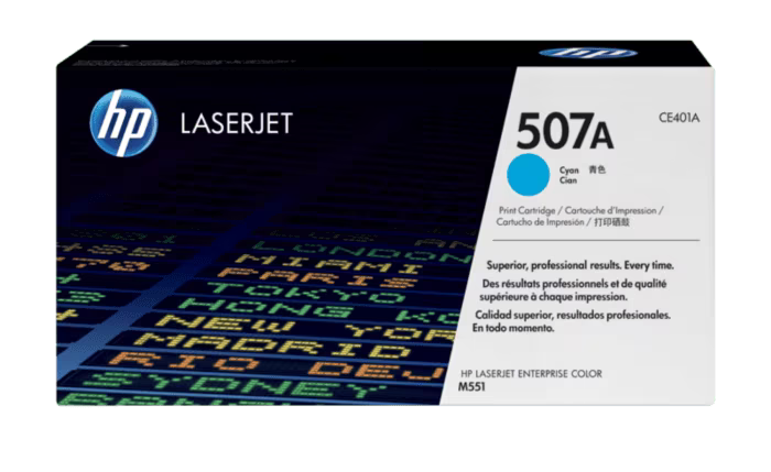 HP 507A Cyan Color - 6K Pages / Cyan Color / Toner Cartridge