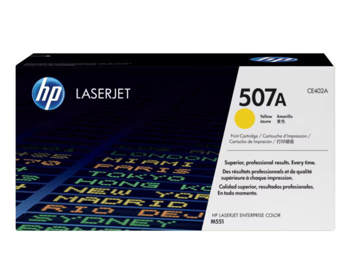 HP 507A Yellow Color - 6K Pages / Yellow Color / Toner Cartridge