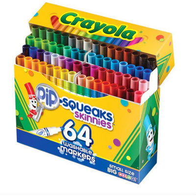 Crayola Pip-Squeaks Skinnies Washable Markers 64 Colors
