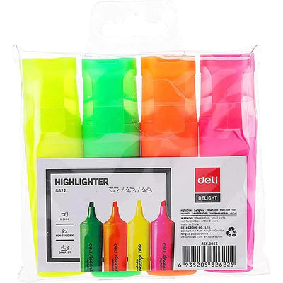 Deli Highlighter Pen 4 Colors