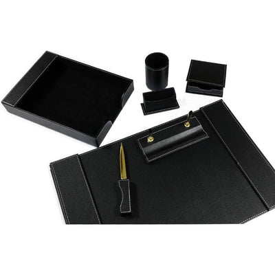 Desk Set Leather Exquisit Style 7 Pcs