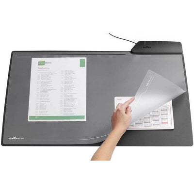 Durable Desk Mat With 4-Port Usb Hub Black 7215
