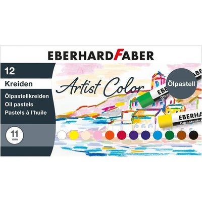 EBERHARD FABER Artist Color Oil Pastel Crayons Cardboard Box of 12