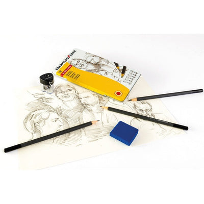 EBERHARD FABER Graphite Pencils Anthracite Varnishing 17.5 cm Tin of 12 Pencils