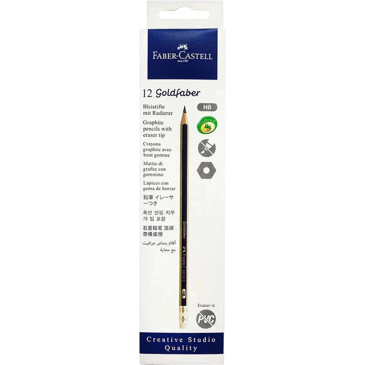 Faber Castell Gold Faber Pencil With Eraser