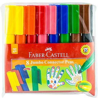 Faber Castell-Jumbo Connector Pen Set (8 Colors)
