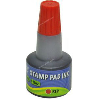 Fis (Fsik030Re) Red Stamp Pad Ink Without Oil - 30Ml
