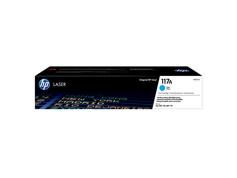 HP 117A LaserJet Toner Cartridge - 700 Pages / Cyan Color / Toner Cartridge