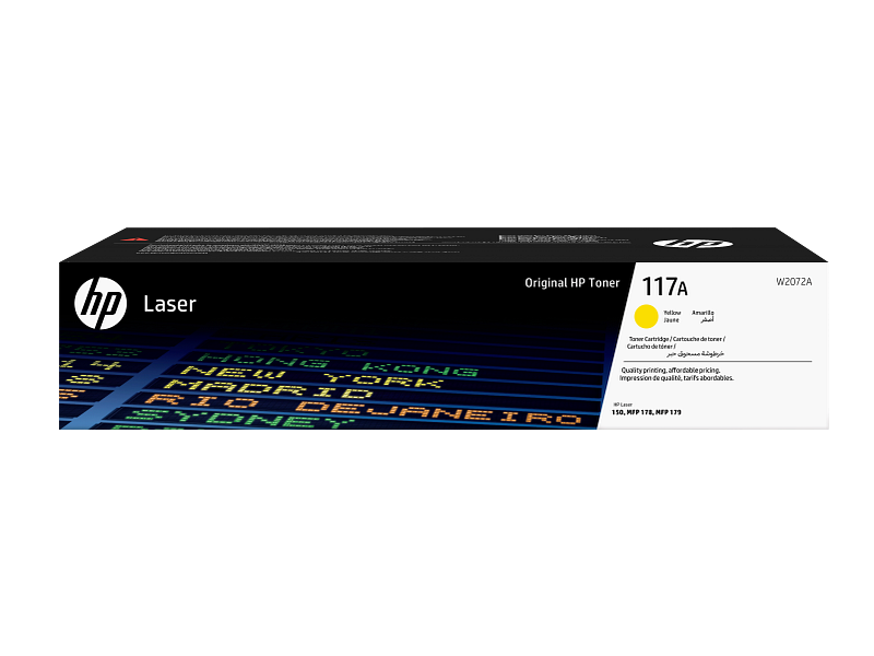 HP 117A LaserJet Toner Cartridge - 700 Pages / Yellow Color / Toner Cartridge