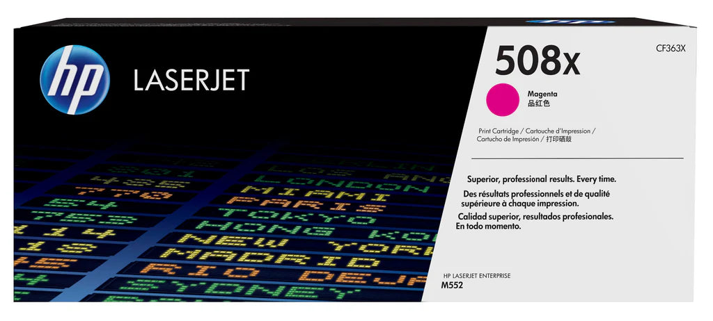 HP 508X LaserJet Toner Cartridge - 9.5K Pages / Magenta Color / Toner Cartridge