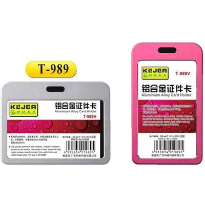 Kejea T-989 Aluminum Alloy Card Holder Thinner - Vertical 54x85mm