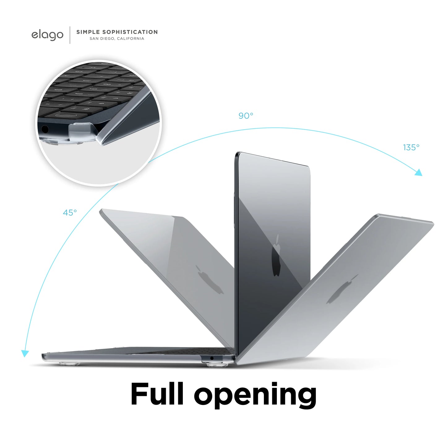 Elago MacBook Air M2 Ultra Slim Hard Case (15.3 inch) - Clear