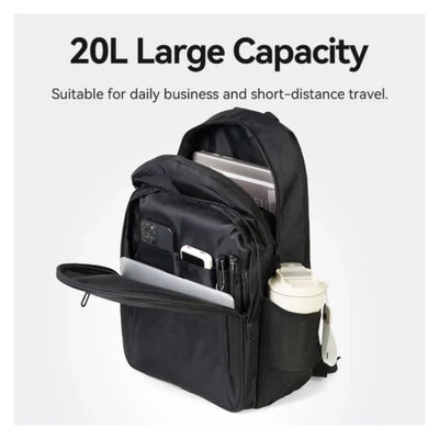 Vention KRMB0 Water-Repellent Laptop Backpack - Up to 15.6" / Black