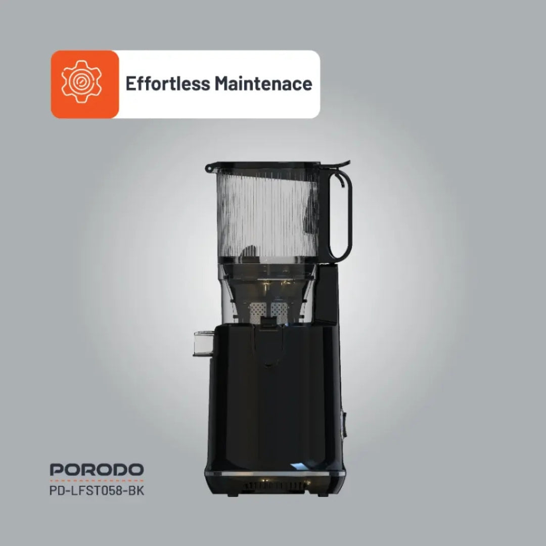 Porodo Lifestyle Cold Press Slow Juicer 1.8L – 250W – Black