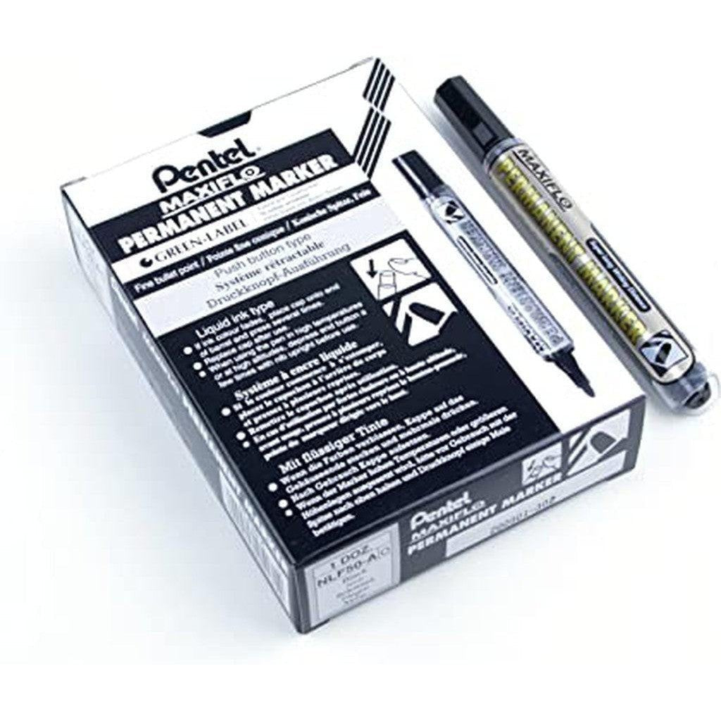 Pentel Maxiflo Parmanet Marker Black