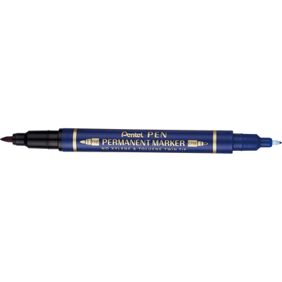 Pentel N75W Permanent Marker Twin Tip 12pcs/pkt
