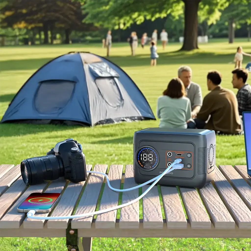 Porodo 150W Forcebase Portable Power Station – Gray/Black