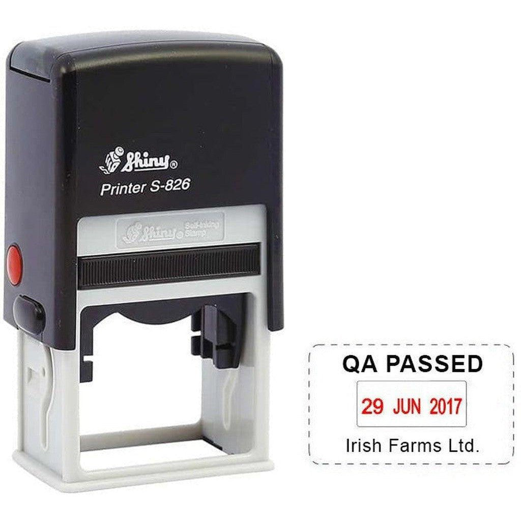 Self Inking Date Stamp With Name (Optional)