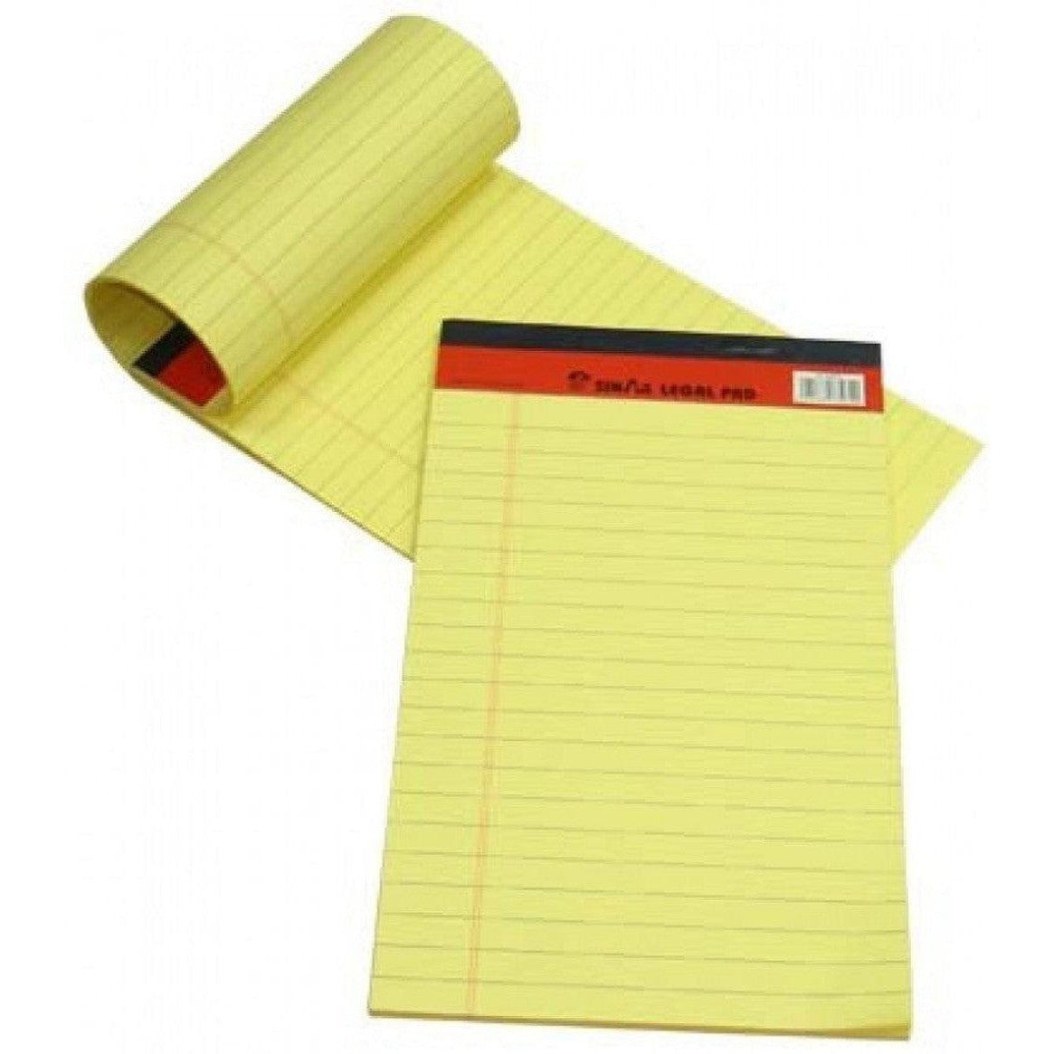 Sinarline A5 Writing Pad – Yellow/White (10 Pcs/Pkt)