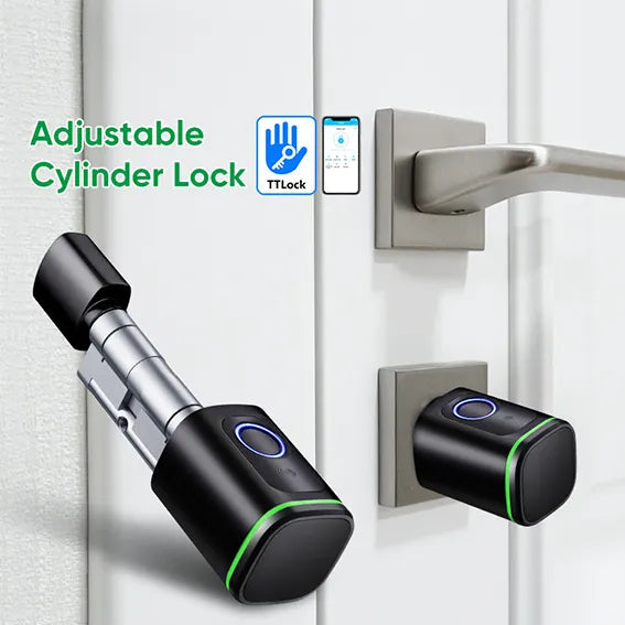 Smart Door Lock Cylinder TTlock Silver- Outdoor